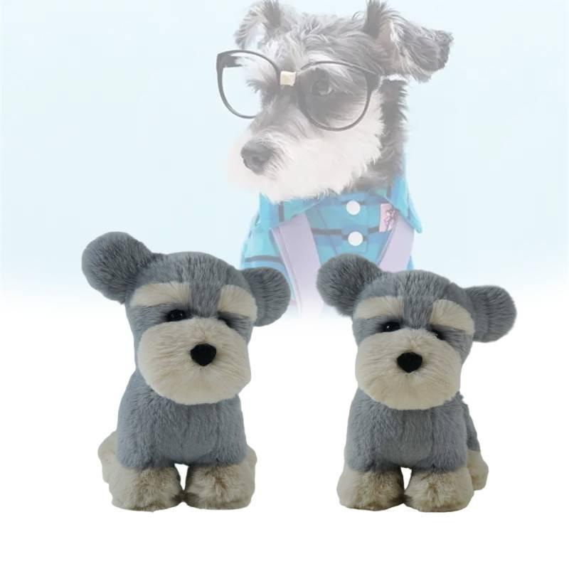 Plush Toys Schnauzer Cute Cartoon Girl Children Birthday Holiday Gift Dolls