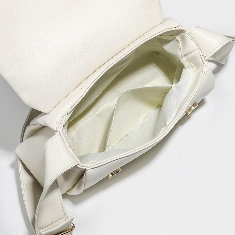 Textur Mode Liten Fyrkantig Väska Årets Populära Nischdesign Allt-i-ett Axelväska Enfärgad Crossbody-väska