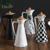 400/800ml Ceramic Oil Dispenser Bottle Dust-proof Design Handmade Ceramics Oil Can for Kitchen Cooking Olive Oil Soy Sauce Vinegar Cruet Storage Jar