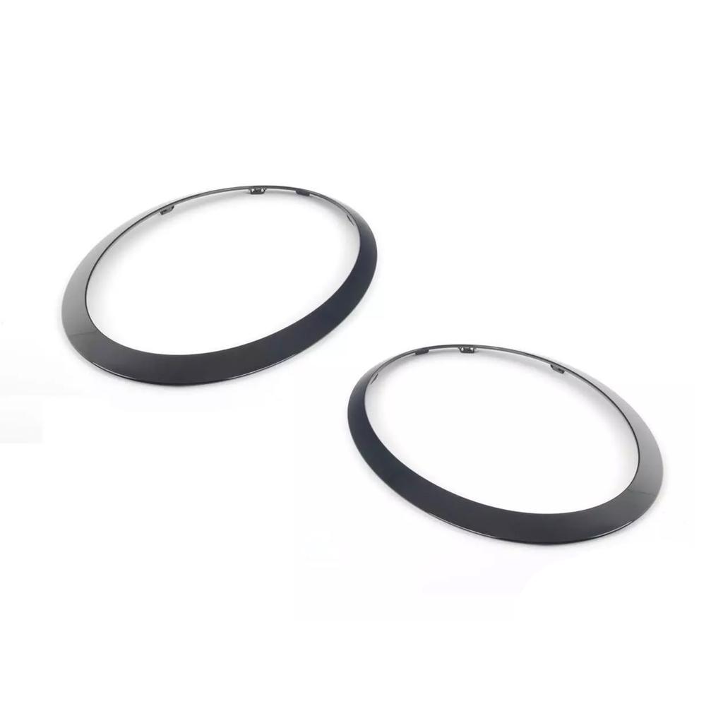 2 SZT. Błyszczące czarne obwódki reflektorów do Mini Cooper F55 F56 F57 14-21