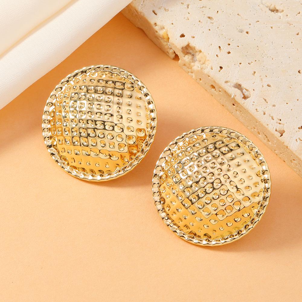 New Cold Style Geometric Water Drop Earrings - Irregular Multi-layer Design