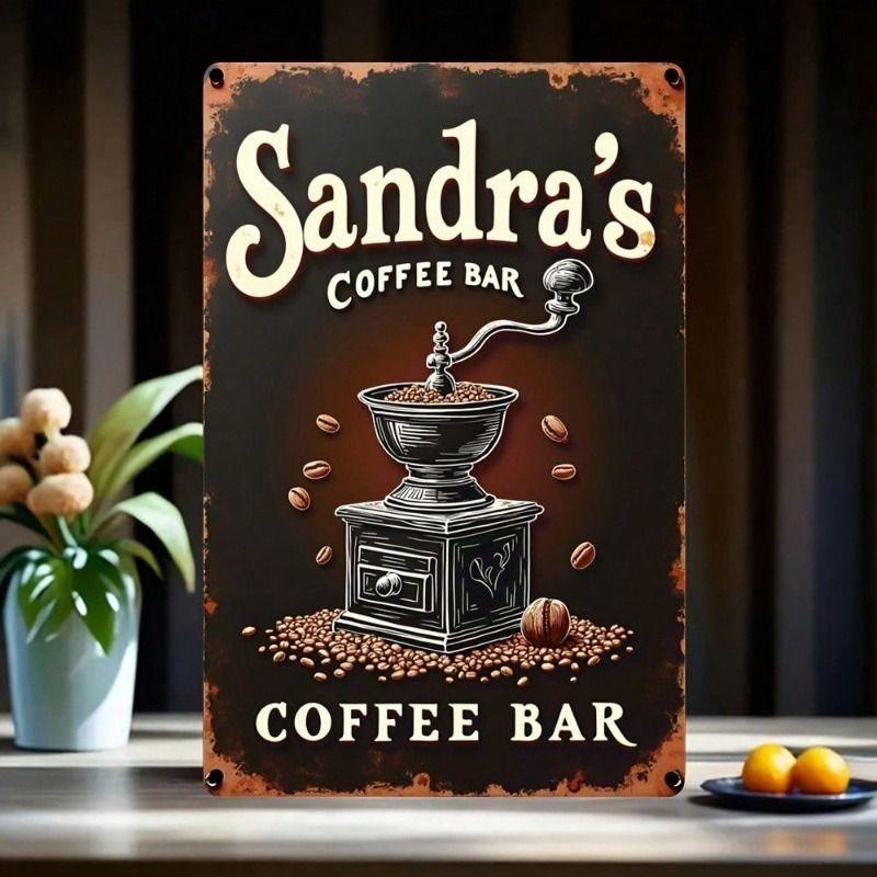 Metal Wall Art Retro Vintage Coffee Decor Bar Poster