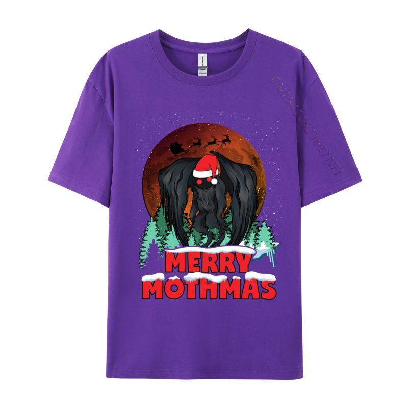 Mothunisex Christmas Merry Mothmas Funny Moth Unisex Xmas Santa Tshirts Cotton Unisex Tshirts Printed On Short Sleeve Tops T Shirt