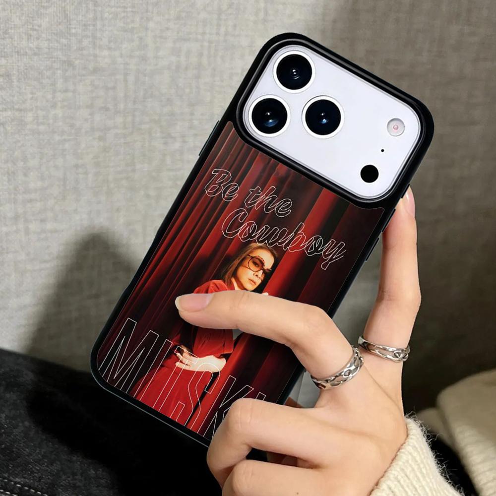 Capa Case for iPhone 17 Air 16 Pro Max 15 Plus 11 13 Mini 14 12 Back Phone Cover Singer Mitski soft