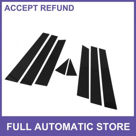 8 Pcs Door Pillar Window Trim for Nissan Murano 2009-2015 Black New