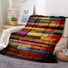 Colorful Wood Flannel Blanket Throw Blanket Soft Warm Sofa Bed Camping Car Home Decor Unique Christmas Gift C930568