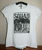 SQUAD-Horror Movies-Freddy/ Jason/ Myers/ Leatherface 100% Cotton T-shirt Mens Tees Top Ladies, White, Med