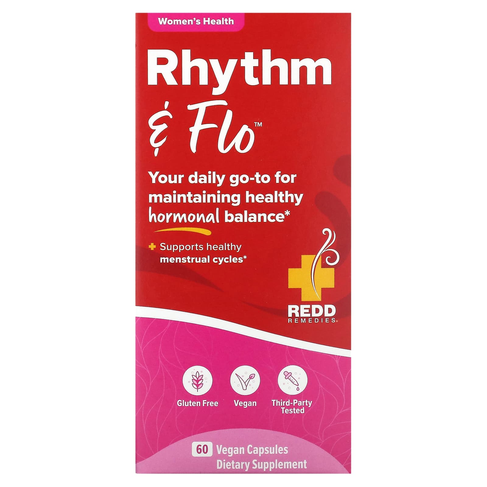 

Redd Remedies, Rhythm & Flo, 60 овочевих капсул