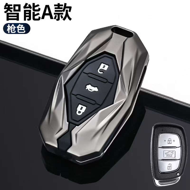 Car Key Case For Hyundai Ix35 Key Cover Ix25  Version Of The Feista  Model Elantra High-End Sante Car Buckle Bag
