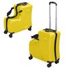 Mala de Viagem Ride-On de 24 Polegadas para Crianças, Mala com Rodas, Carrinho de Mão para Crianças com Cadeado de Senha &