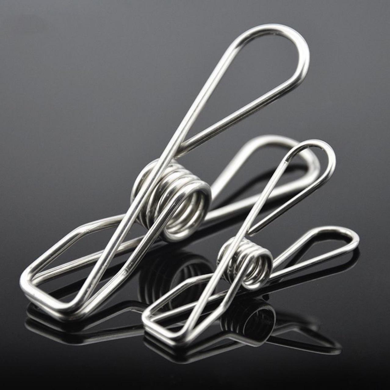 

Stainless Steel Clips & Hooks for Kitchen, Bathroom, Towels, Storage, Snacks, Photos & Stationery 4.3CM Stainless Steel Clip - 1 Piece