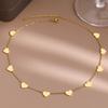 Stainless Steel Necklaces Romantic Hearts Choker Chain Temperament Elegant Kpop Exquisite Fashion Necklace For Women Zircon
