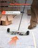 Magnetic Sweeper with Wheels, 43 cm, 4.5 kg Load Capacity, Lightweight Magnetic Pickup Sweeper with Adjustable Handle, Pick Up Nails and Screws, Easy