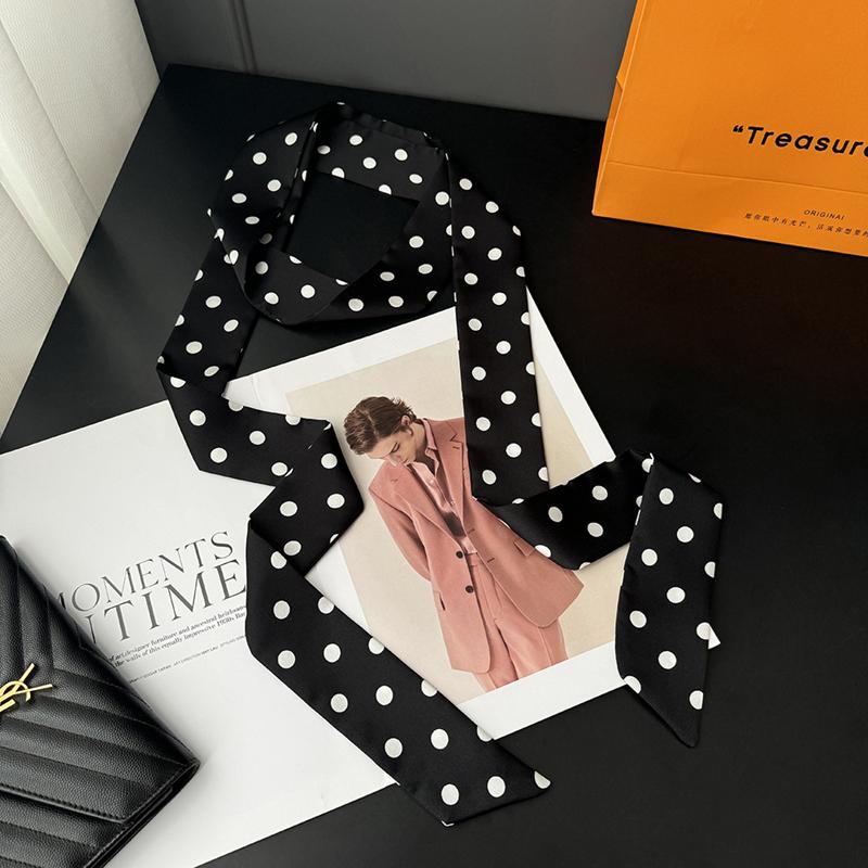200x5cm Women Elegant Leopard Narrow Long Ribbon Neck Scarf Tie Thin Necktie Bag Waist Belt Lady Accessories