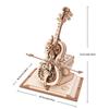 ROBOTIME AMK63 Magic Cello Adults 3D Puzzles -3D Wooden Puzzles for Adults - Wooden Music Box Puzzle to Build - Unique Music Gift Hobby Kits