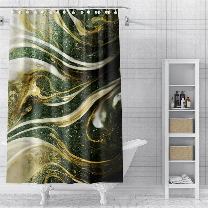 Home Shower Curtains for Bathroom Waterproof Fabric Modern Nordic Style Bathroom Curtains Shower Curtain
