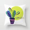 Office Chair Cushion Cover Creative Cartoon Cactus Print Pillow Cover Fashionable Luxury Home Decoration