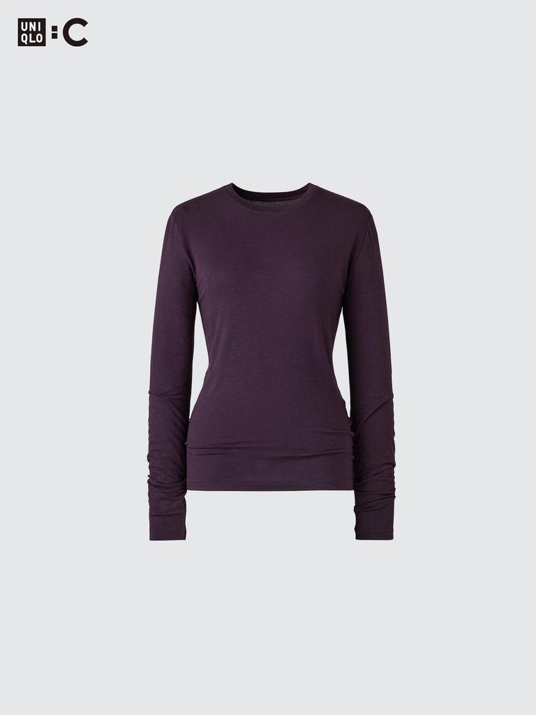 Uniqlo HeaTTech Cashmere Blend Crewneck T  Long Sleeve  exTra Warm