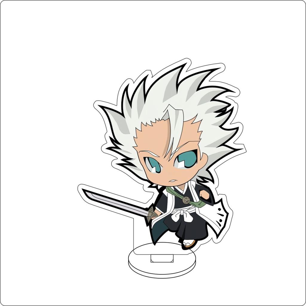10CM Anime BLEACH Figure Stand Model Grimmjow Jaegerjaques/Urahara Kisuke/Kurosaki Ichigo Cute Desk Decor Standing Sign Gifts