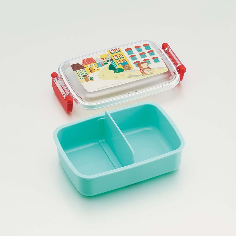 Skater Lunch with a Soft Single Made in with a Bread Thief for Boys and Children's Box, 450ml, Dome-Shaped Lid, Tier, Japan, Design, Girls, RBF3ANAG-A