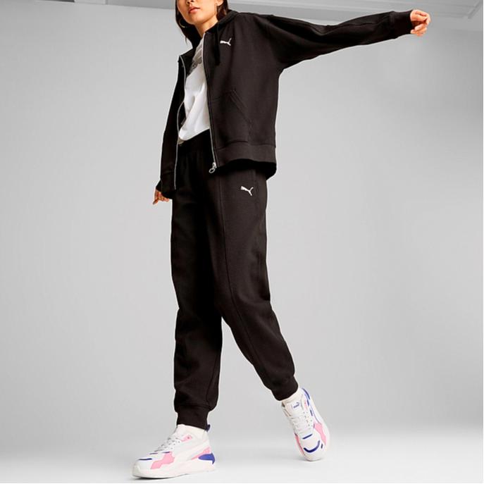 Puma Casual Comfortable Versatile Simple Zip-Up Jacket Sweatshirt Women Outerwear Black 685556-01