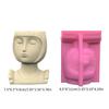 Easy to Use Flower Pots Mould Short Hair Girl Planter Silicone Mold Personalized Succulent Vases Jewelry Crafting Mould