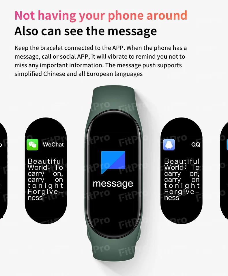 Smart Band M6 Smartband 6 Watch Bracelet Wristband Fitness Tracker Blood Pressure Heart Rate BP Monitor Waterproof Smart Watch