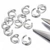 100-300 Pezzi 3-12mm Acciaio Inossidabile Anelli Aperti Divisi Anello O Connettore per Collana Bracciale Gioielli Componenti per Creazione All'ingrosso