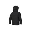 FILA Solid Color Hooded Fitness Down Jacket Men Jacket Deep-Black A11M341904R-BK