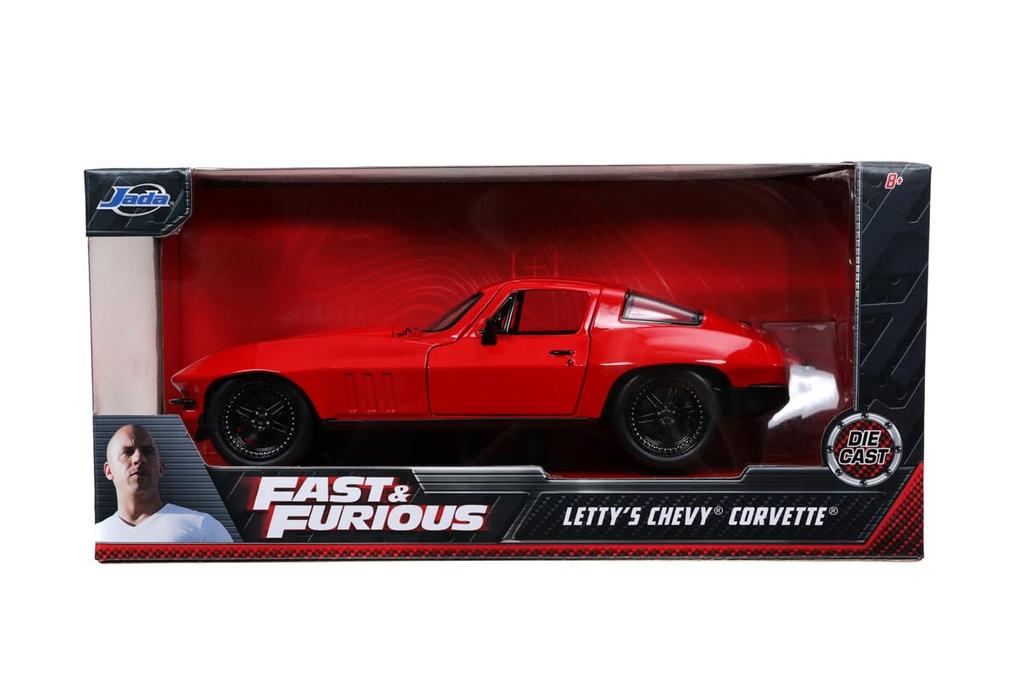 Jada Toys Fast Furious Series Chevy Corvette Red Completed Product & 1/24 F&F8 (Letty)
