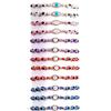 12Pcs Evil Eye Lucky Bracelet Set For Women Crystal Hand Cross Charm Adjustable Rope Chain Wrap Bangle Men Fashion Party Jewelry