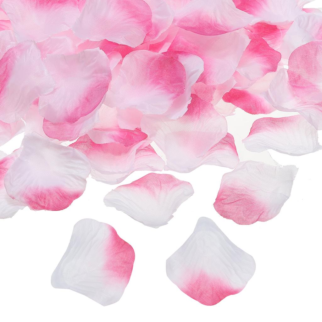 1000Pcs Artificial Rose Petals Fake Flowers Silk Petal Decoration Supplies for Romantic Night Wedding Party Event Decor