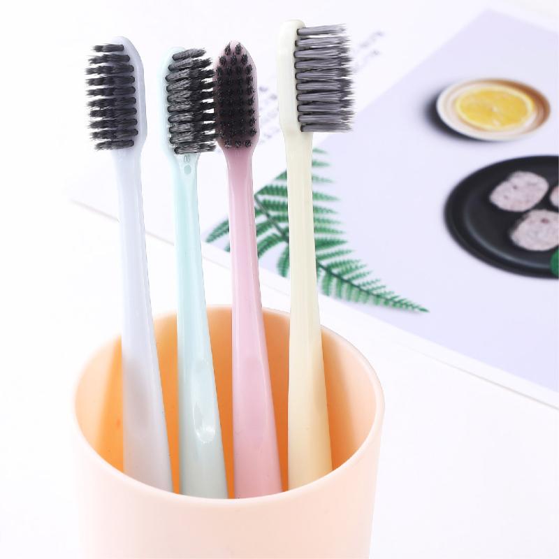 Tannbørste Bleke Tenner Superharde Børster Kryss Fjerne Tungebelegg Bakterier Kaffeflekker Dental Munnpleie Hygiene