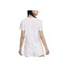 Nike Solid Color Logo Crew Neck Running Fitness Training Quick-Dry Breathable Short Sleeve T-Shirt Women Tops White FN2799-100