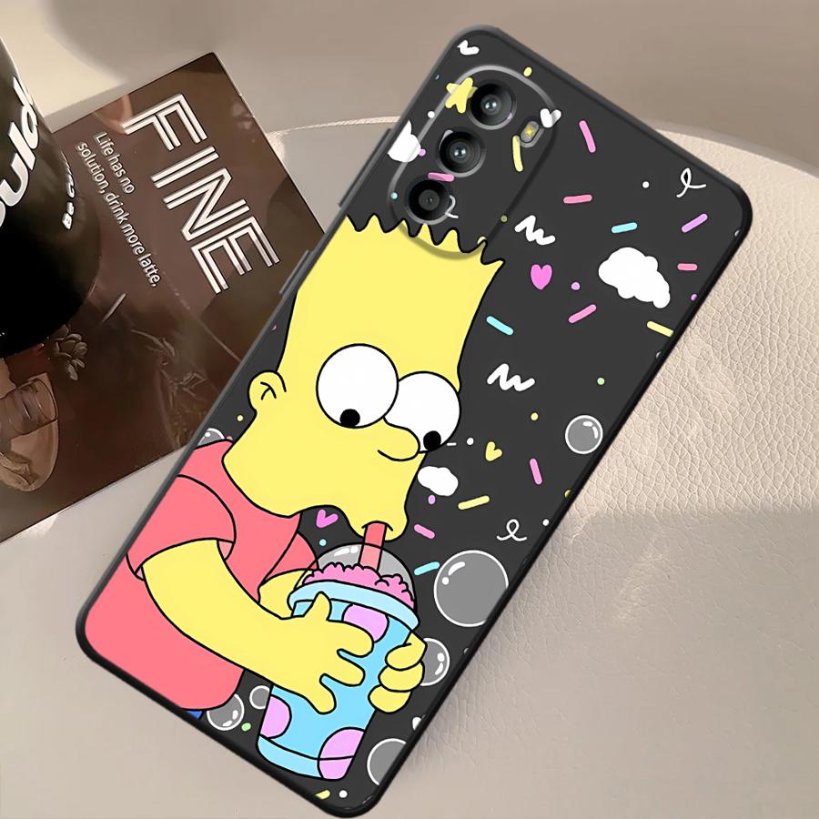 Cartoon The S-simpsons Case for Motorola Moto G60s G50 G32 G52 G22 Edge40 G53 G30 G51 G73 Edge 20 Pro 30 Lite G71 Phone Cover