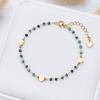 Natural Stone Bracelet On Hand for Women Fashion Jewelry Handwork Chain Bangle Heart Design