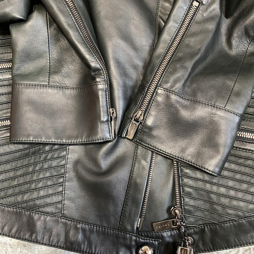 Używana kurtka CELINERiders czarna skóra Damska