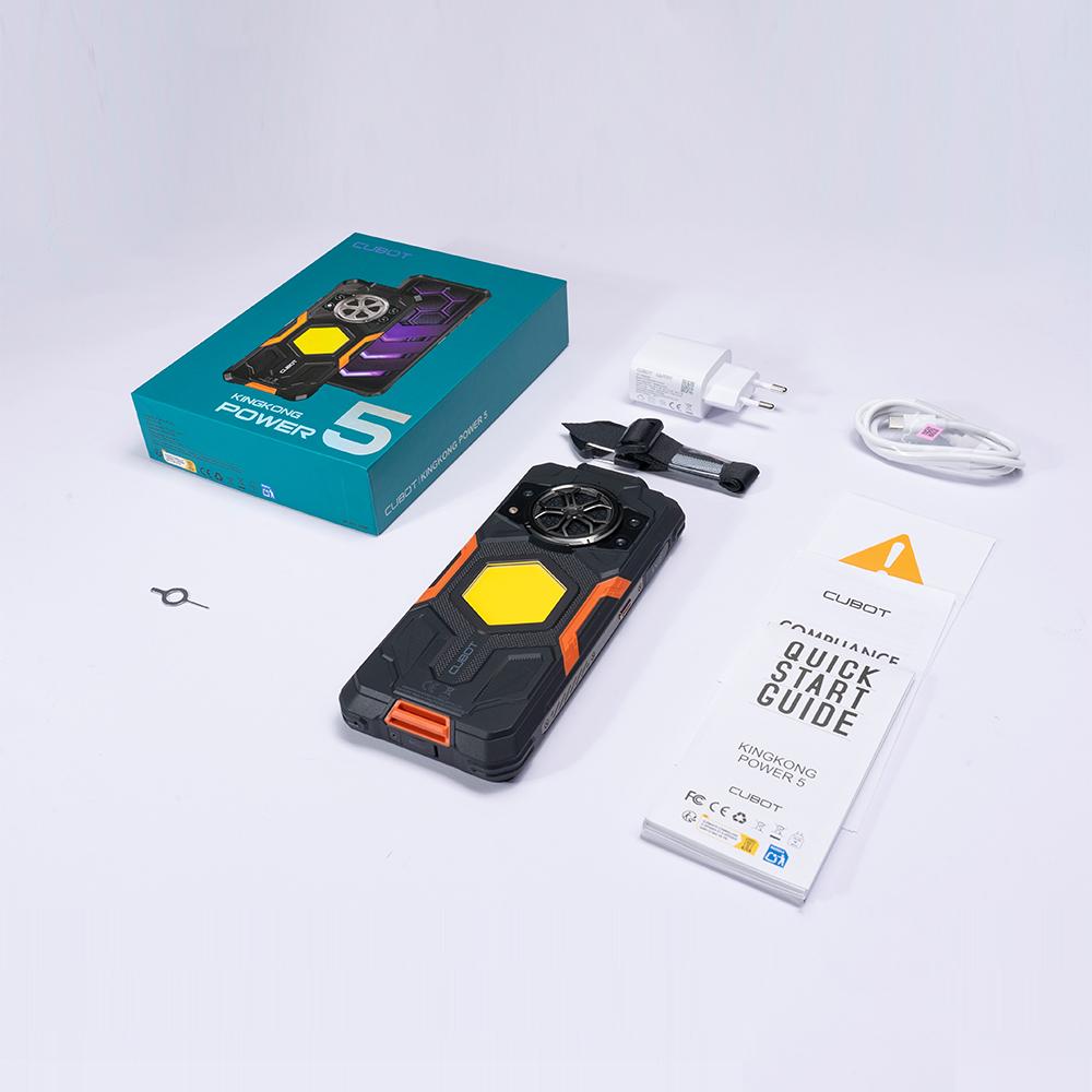 Cubot KINGKONG POWER 5, Robustes Smartphone Android 15, 15300mAh Akku, 6.88" 120Hz Bildschirm, 6GB RAM, 128GB ROM, MTK G100, NFC