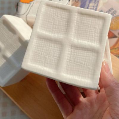 Tofu Squeeze Toy Healing Stress Reliever Thick Soft Stress Ball Fun Sensory Toy Decompression Gadget for Kids Adults
