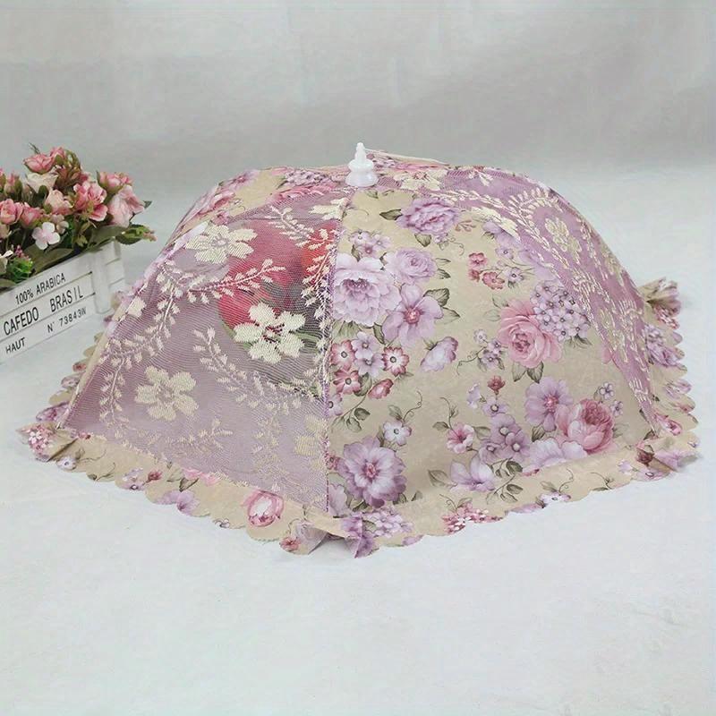 

Пылезащитный сетчатый чехол для стола, устойчивый к мухам, защитный чехол для стола, чехол для еды, складной чехол для овощей из кружевной сетки 2024