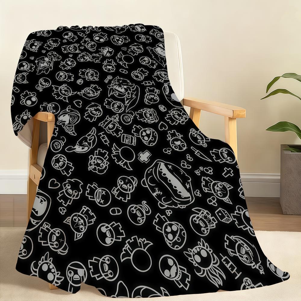 Game T-The B-BindingS of I-IsaaC-C Blanket Soft Throw Blanket for Home Bedroom Bed Sofa Picnic Travel Office Rest Blanket Gift