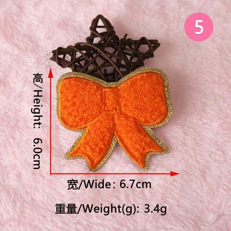 Podle výšivky, Nálepka na látku s výšivkou, Razítko s počítačovou výšivkou, Barevná všestranná mašle, Samolepicí, Oblečení bez žehlení