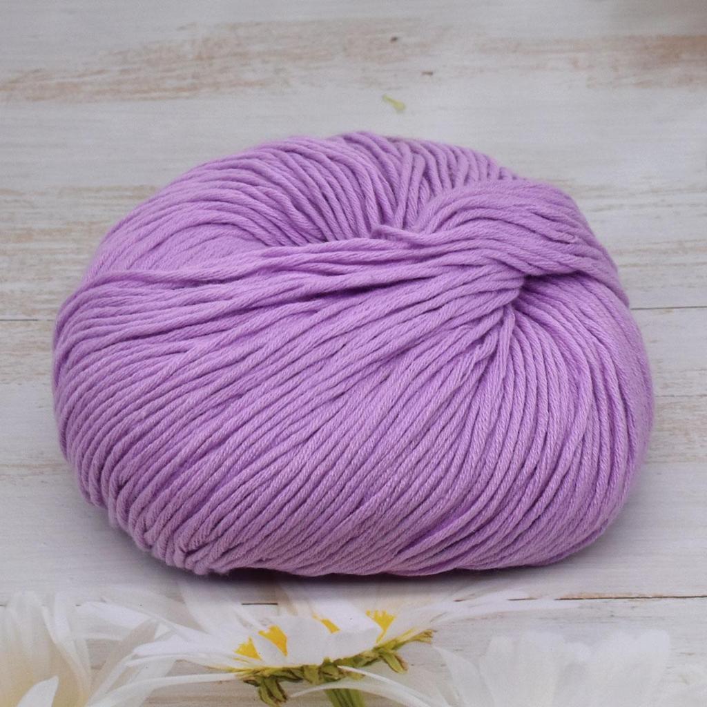 6-Pack Premium Combed Cotton Yarn for Crochet & Knitting - 100% Soft Hand Knitting Yarn, 50g/Skein 125m/Skein, Smooth Craft Yarn for DIY Home Projects
