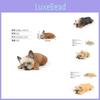 Lifelike Pvc French Bulldog Animal Figurine Cute Sleeping Dog Statue For Decor