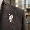 Metal Shirt Pin Irregular Leaf Alloy Brooch Pin, Silver Golden Plated Leaves Lapel Clothing Jewelry Accessory for Women Men Elegant