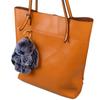 LFPU Genuine Bunny Pendant Keychain Real Rex Rabbit Shape Fur Keychain Fluffy Bag Car Charm Key Ring Jewelry For Women