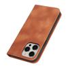 For iPhone 14 Pro Max Stand Case Magnetic Closure Skin Touch Leather Flip Phone Cover with Wallet