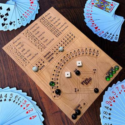 Fun Brain Puzzle Toy Entertainment Kid Board Game Natural Parent-children Interaction Baseball Dice Brain-training Toy