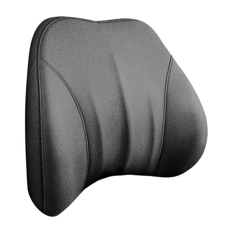 Cloud-Like Suede Memory Foam Headrest & Lumbar Support: Breathable Universal Car Cushion & Neck Pillow