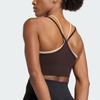 Adidas Seamless Medium Support Fake Two-Piece Quick-Dry Knitted Sports Bra Women Underwear KQ5240